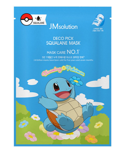 JM Solution Маска тканевая увлажняющая со скваланом Squalane Mask X Pokemon Squirtle, 30мл