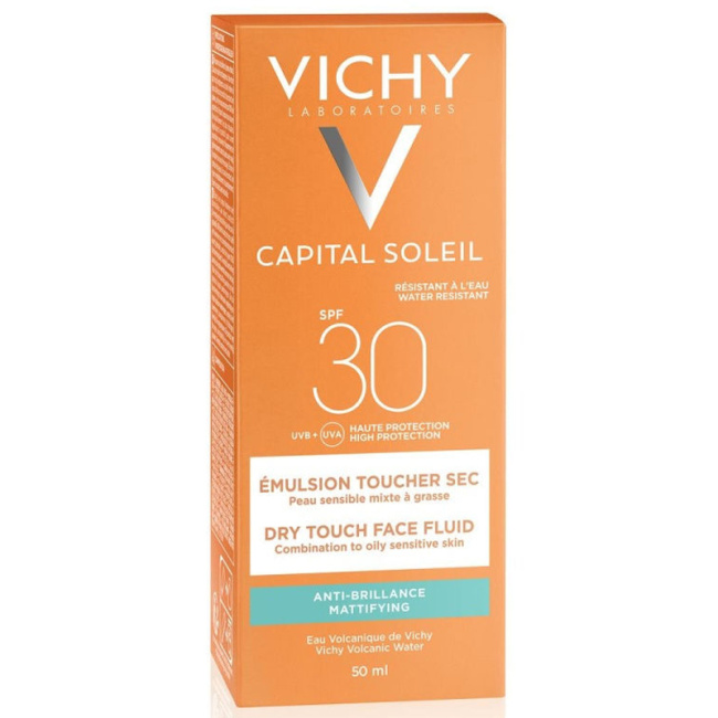 VICHY Солнцезащитная матирующая эмульсия для лица SPF 30, 50мл (2)