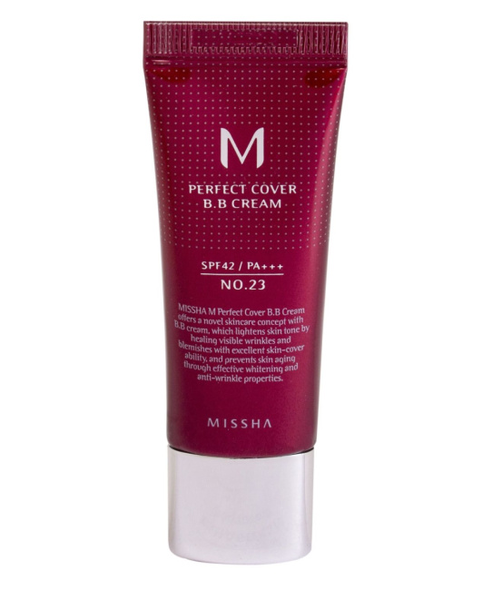 MISSHA BB-крем M Perfect Cover BB Cream SPF42/PA+++, 23 тон (Natural Beige), 20мл