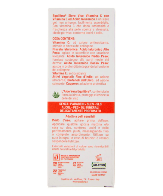 EQUILIBRA s.r.l. Сыворотка для лица с витамином С Vitamin C, 60 (2)