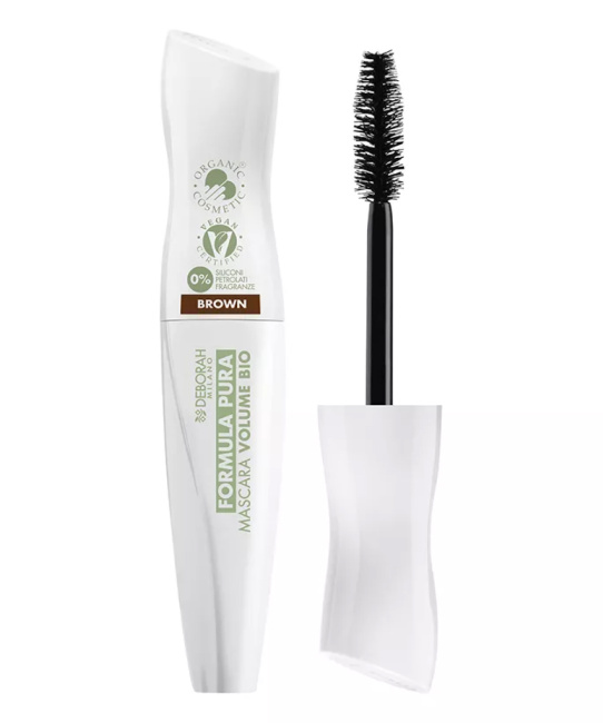 Deborah Milano Тушь для ресниц FORMULA PURA MASCARA VOLUME BIO, тон: коричневый, 12мл