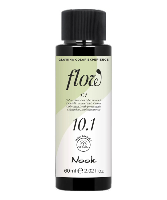 NOOK Краска для волос FLOW demi-permanent hair colour, тон 10.1 (платиновый блонд), 60мл