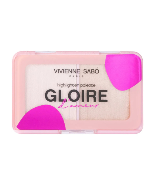 Vivienne Sabo Палетка хайлайтеров Gloire d'amour тон 01 светло-розовый, 6г