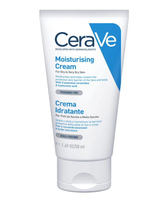 CeraVe Крем увлажняющий для сухой и очень сухой кожи лица и тела, 50мл