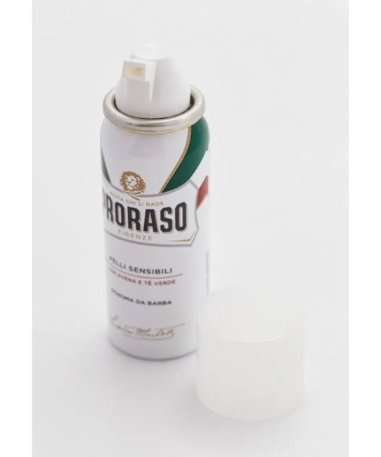 PRORASO Пена для бритья для чувствительной кожи с зеленым чаем и овсом (2)