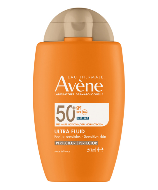AVENE Ультралегкий солнцезащитный флюид-перфектор для лица SPF 50+, 50мл