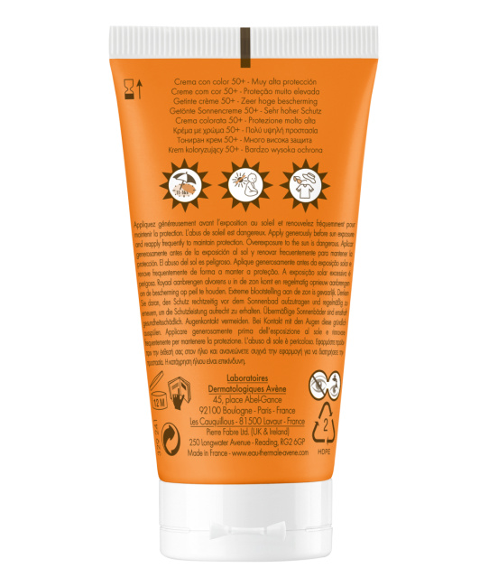AVENE Крем солнцезащитный тонирующий SPF50+, 50мл (1)