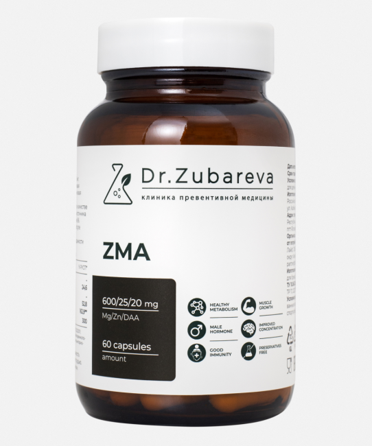 Dr. Zubareva ZMA, 60 капсул, 290г (1)