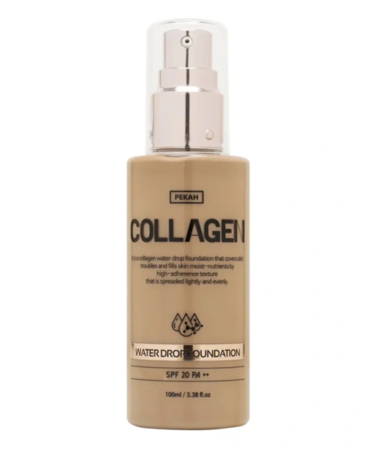 PEKAH Увлажняющая тональная основа с коллагеном Collagen Water Drop, 23 тон (натурально бежевый), 100мл