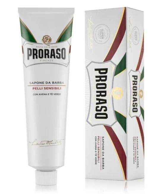 PRORASO Крем для бритья для чувствительной кожи с зеленым чаем и овсом, 150