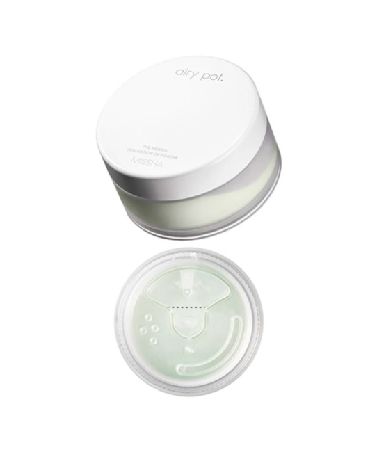 MISSHA Рассыпчатая пудра для лица Airy Pot Powder Mint, 9г (1)