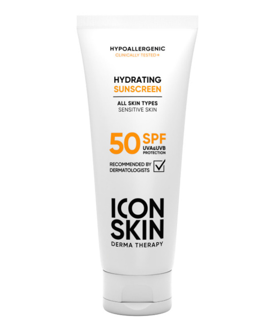 Icon skin Увлажняющий солнцезащитный крем SPF 50, 75мл