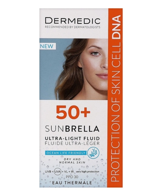 Dermedic Ультралегкий флюид SPF 50+ для сухой и нормальной кожи, 40мл (2)