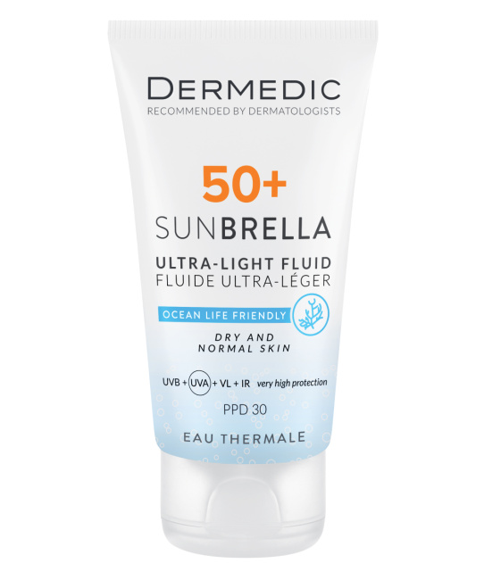 Dermedic Ультралегкий флюид SPF 50+ для сухой и нормальной кожи, 40мл
