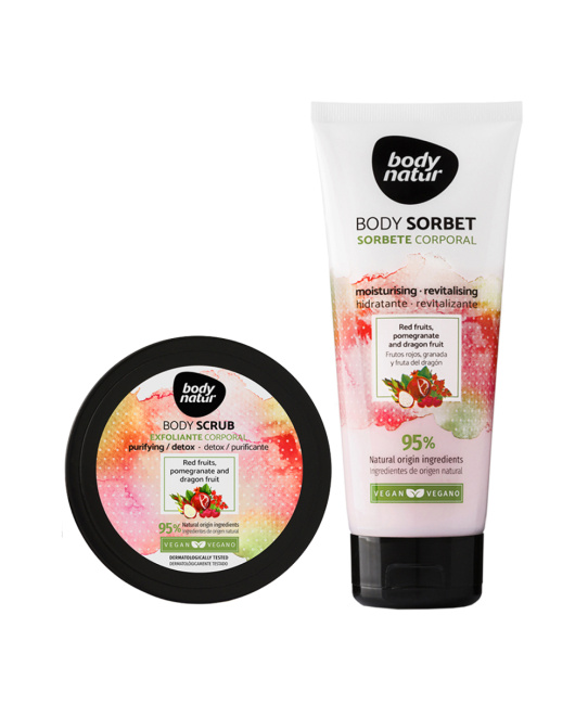 Body Natur Набор Body Natur Скраб и Крем-сорбет + Авторская подарочная коробка