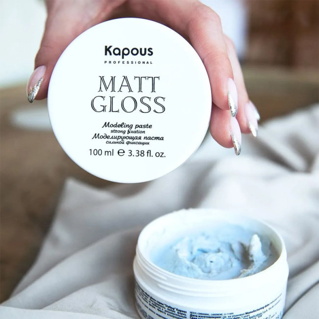 Kapous Моделирующая паста для волос сильной фиксации Matt Gloss, 100мл (1)