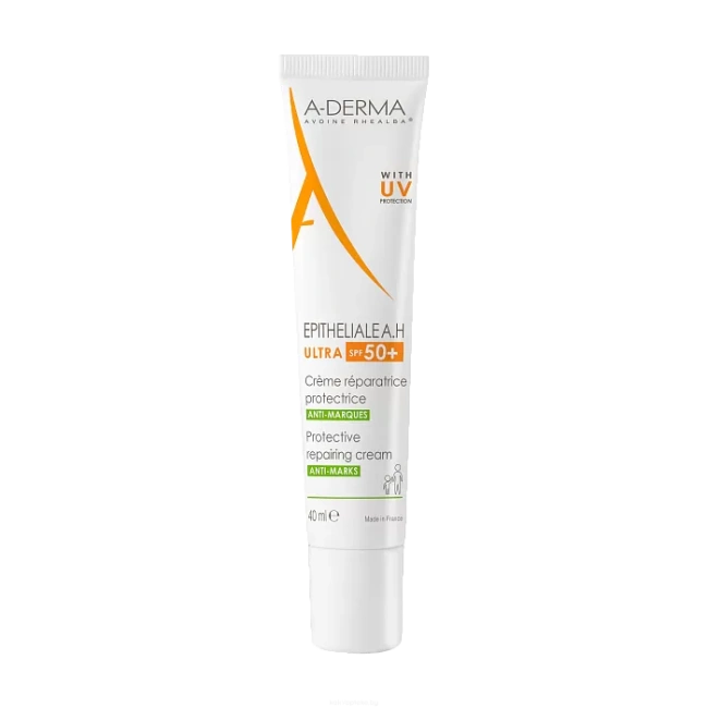 A-DERMA Крем восстанавливающий SPF 50+ Epitheliale A.H. DUO, 40мл