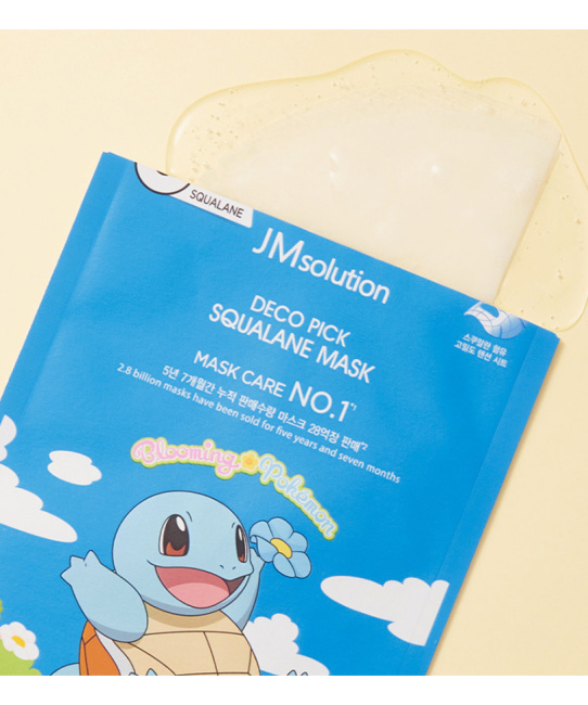 JM Solution Маска тканевая увлажняющая со скваланом Squalane Mask X Pokemon Squirtle, 30мл (1)