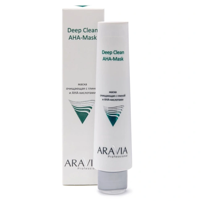 Aravia Professional Маска очищающая для лица с глиной и АНА-кислотами, 100мл