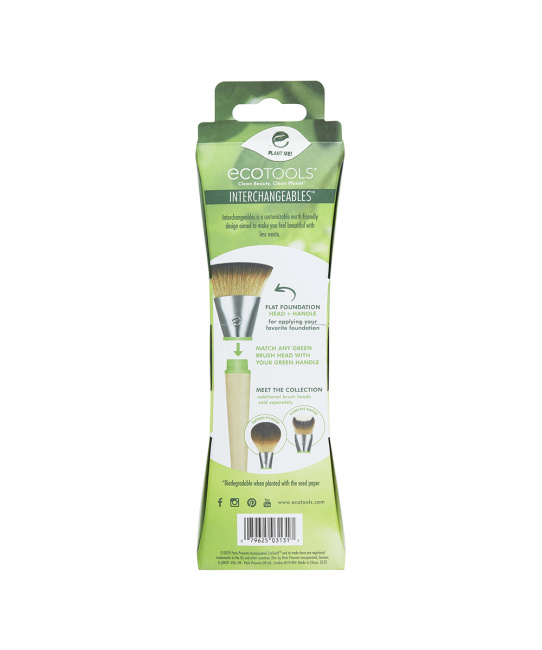 EcoTools Кисть для тональной основы плоская Interchangeables, 1шт (4)