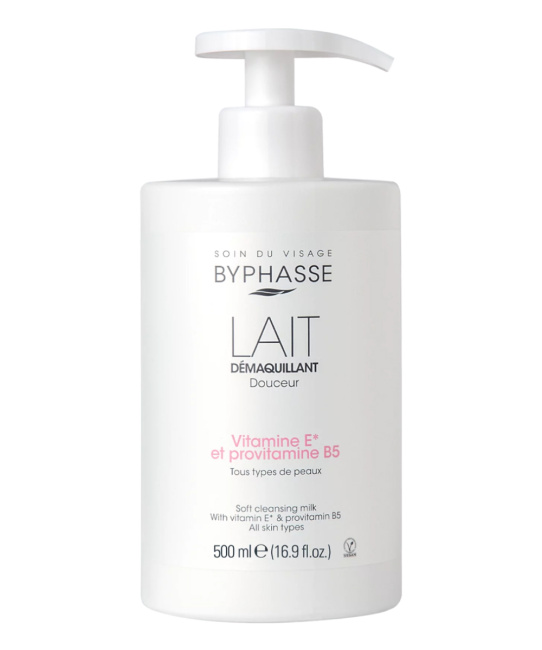 BYPHASSE Молочко для лица очищающее для всех типов кожи, 500мл
