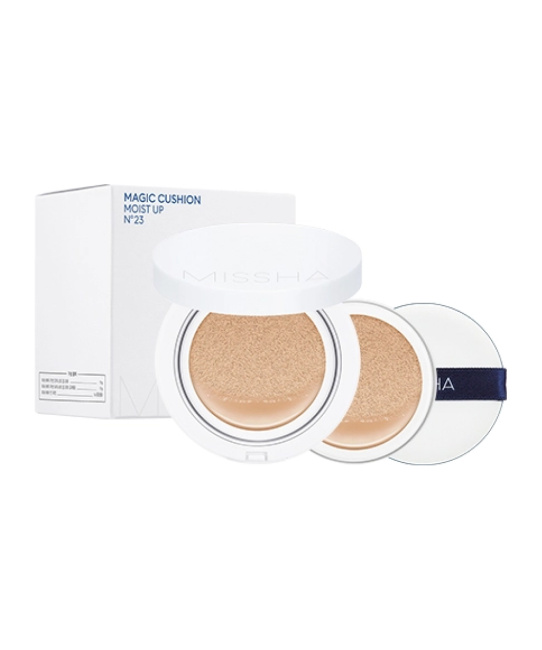 MISSHA Тональная основа M Magic Cushion Moist UP SPF50+/PA+++, 23 тон, 15г (1)