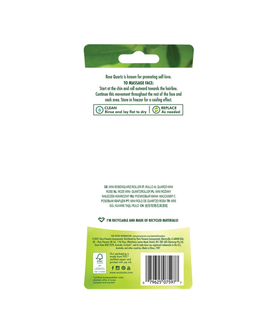 EcoTools Мини-роллер для лица из розового кварца Mini, 1шт (3)