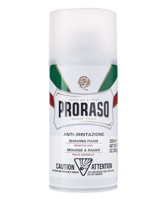 PRORASO Пена для бритья для чувствительной кожи с зеленым чаем и овсом
