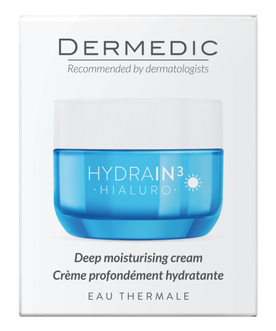 Dermedic Крем для лица SPF15 HYDRAIN3 HIALURO, 50мл (4)
