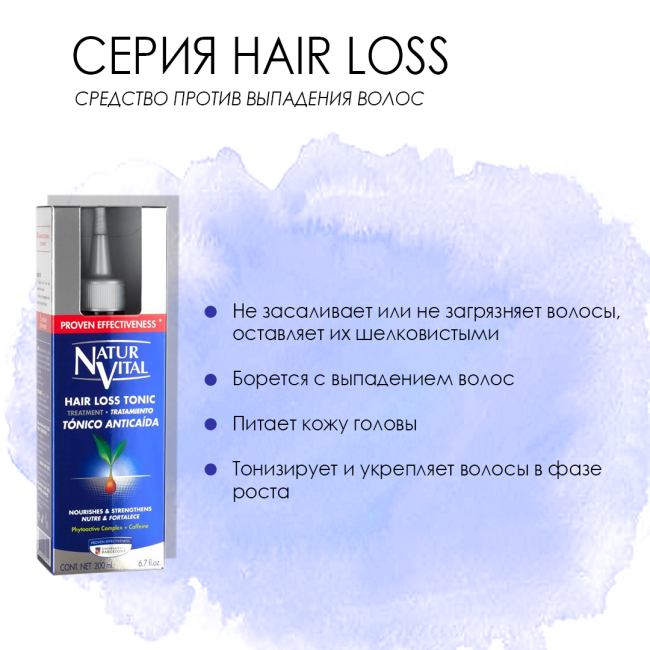 Natur Vital Тоник против выпадения волос, 200мл (1)