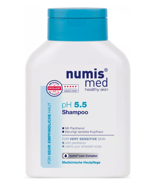 Numis med Шампунь для волос с пантенолом для чувствительной кожи головы pH 5,5 SENSITIVE, 200мл