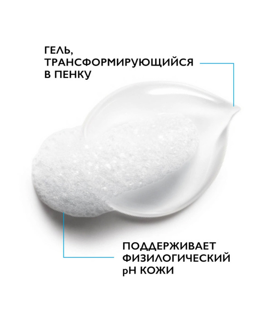 La Roche-Posay Гель-пенка очищающая для лица двойного действия, 400мл (5)