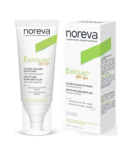 Noreva Эмульсия солнцезащитная матирующая SPF 50+ Exfoliac, 40мл (1)