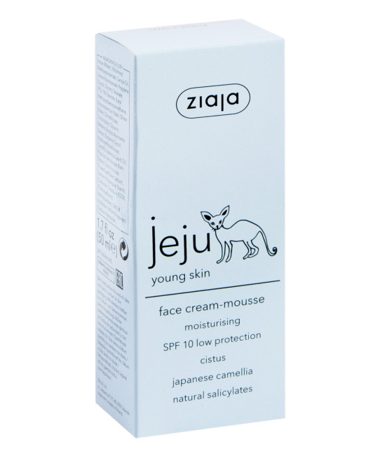 ZIAJA Крем-мусс увлажняющий для лица SPF10, 50мл (1)