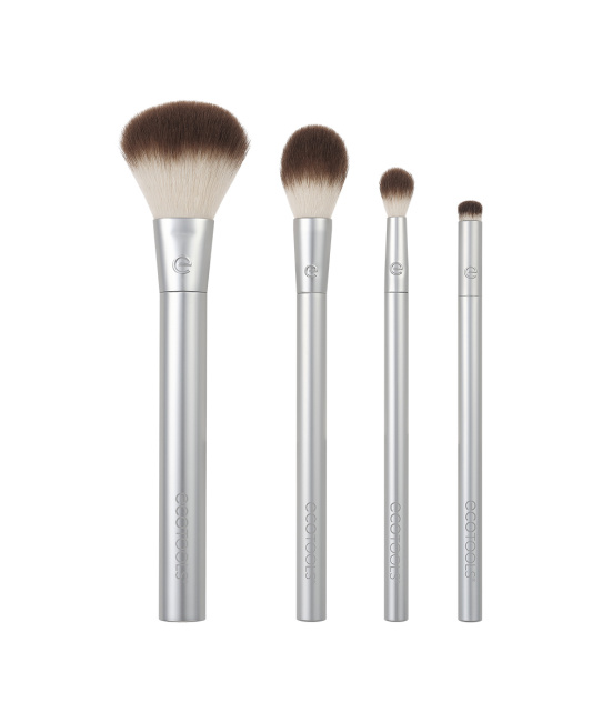 EcoTools Набор кистей для макияжа Precious Metals, 4шт