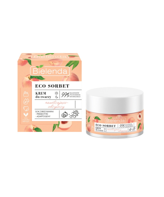 Bielenda Крем для лица увлажняющий и питательный ECO SORBET Peach, 50мл (2)