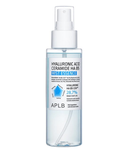 APLB Эссенция-мист с гиалуроновой кислотой и керамидами HYALURONIC ACID CERAMIDE HA B5 MIST ESSENCE, 105мл