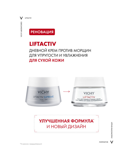 VICHY Крем-уход против морщин для упругости сухой и очень сухой кожи, 50мл (3)