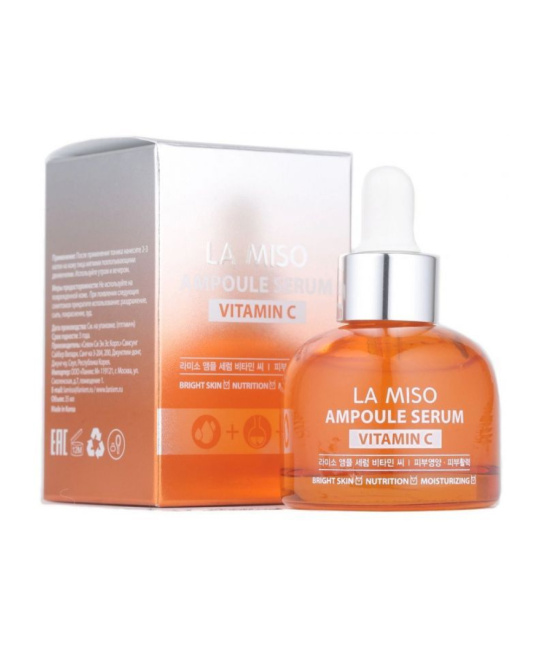 LA MISO Сыворотка для лица ампульная с витамином С, 35мл (1)