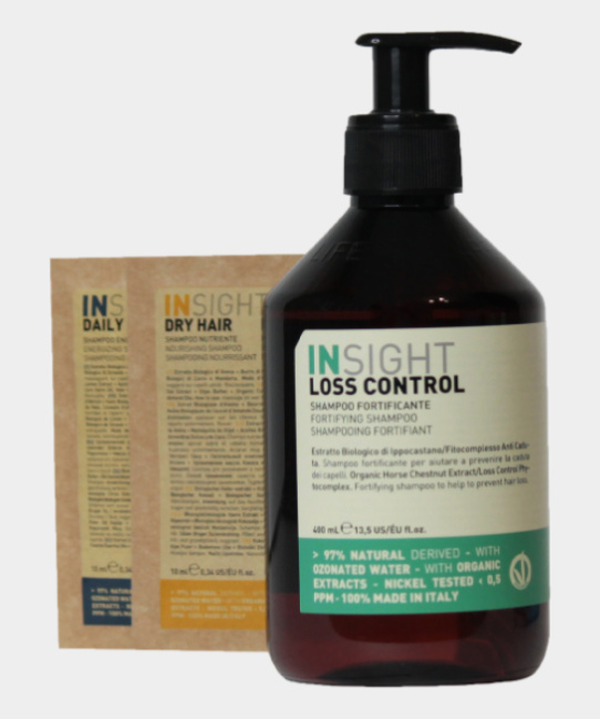 INSIGHT Микс DENSIFYING (Шампунь против выпадения волос Fortifying Shampoo; саше), 400мл