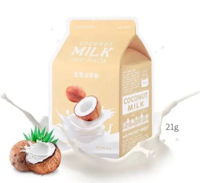 A`PIEU Увлажняющая маска для лица с экстрактом кокоса, 21г