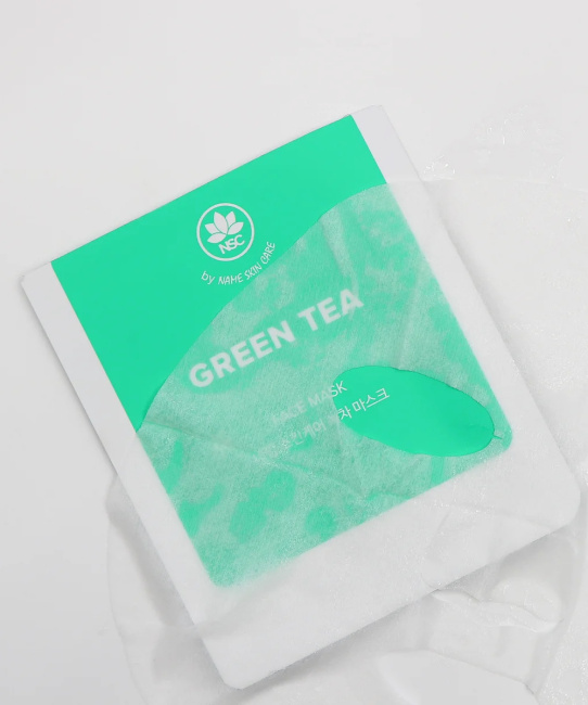 NAME SKIN CARE Маска тканевая для лица с Зеленым Чаем, 22мл (2)