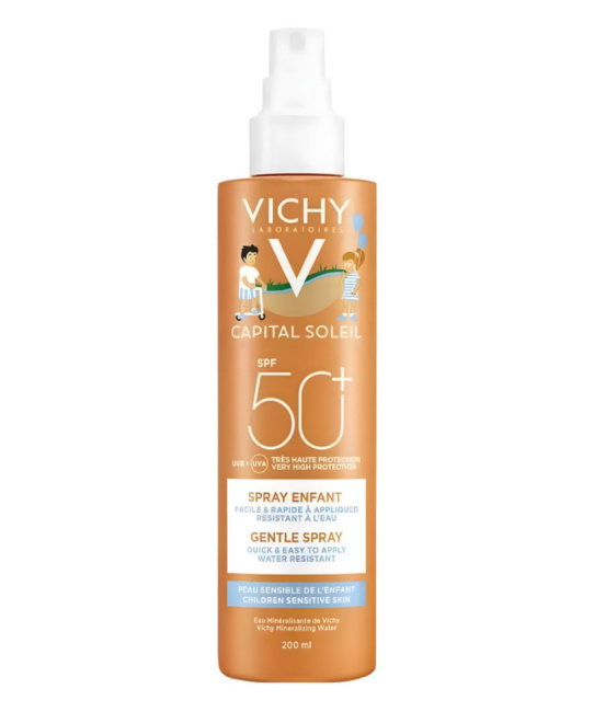 VICHY Спрей солнцезащитный для детей легкий водостойкий с повышенной защитой SPF50+ , 200мл