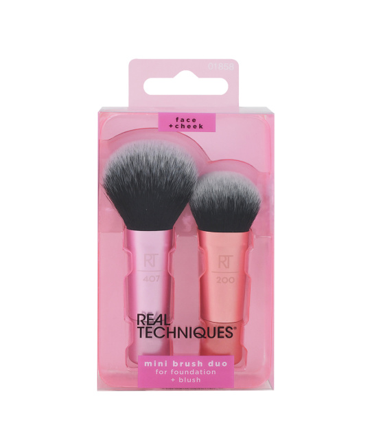Real Techniques Набор мини-кистей для макияжа Mini Brush, 2шт