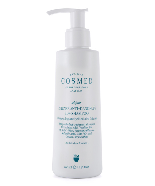 Cosmed Шампунь интенсивный против перхоти очищающий, успокаивающий SD PLUS INTENSE ANTI-DANDRUFF SD+ SHAMPOO, 200мл