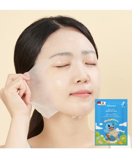 JM Solution Маска тканевая увлажняющая со скваланом Squalane Mask X Pokemon Squirtle, 30мл (2)