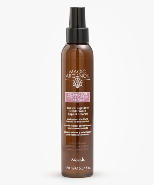 NOOK Спрей-эликсир запечатывающий стабилизирующий для окрашенных волос Магия Арганы Nook MAGIC ARGANOIL NECTAR COLOR Color Capture Hair Elixir, 100мл