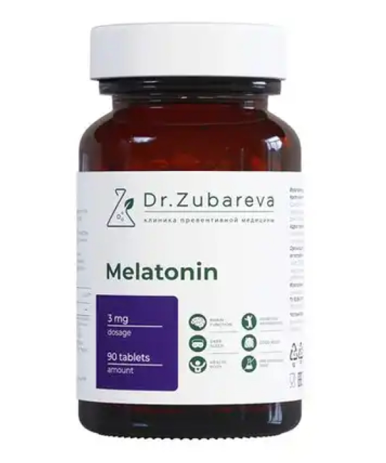 Dr. Zubareva Мелатонин 3 мг, 90 таблеток, 160г (1)