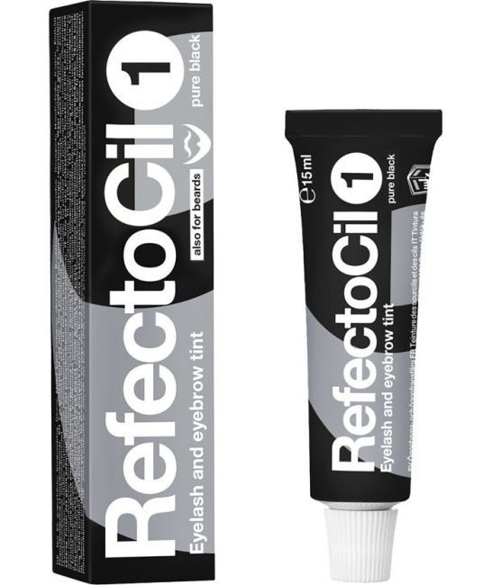 Refectocil Краска для бровей и ресниц Темно-черный тон 1, 15мл