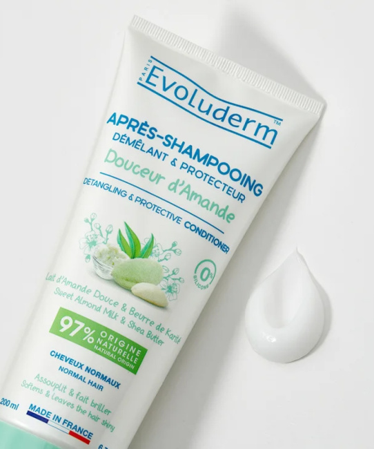 Evoluderm Защитный кондиционер с молочком Сладкого миндаля и маслом Ши, 200мл (2)